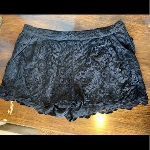 H&M black lace shorts